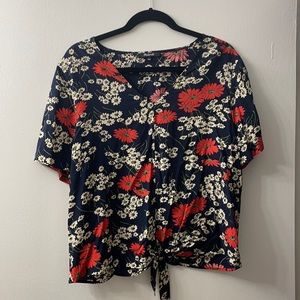 Madewell floral blouse